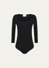 WOLFORD TOKIO 3/4-SLEEVE STRING BODYSUIT