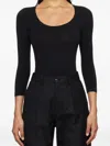 Wolford Tokio Scoop-neck Body In Black