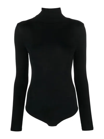Wolford Black Cotton Blend Clothing Top