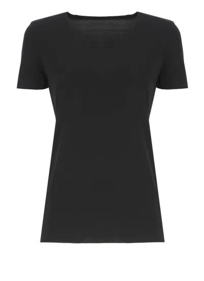 Wolford Sleeveless Round Neck Modal Top In Black