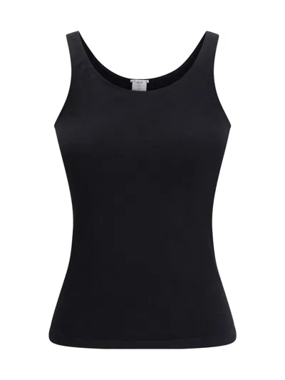 Wolford Cotton Blend Tank Top In Black