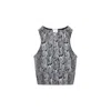 Wolford Snakeskin-print Halter-neck Top
