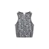 Wolford Snakeskin-print Halter-neck Top