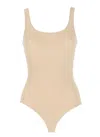 Wolford Cotton Blend Body In Beige
