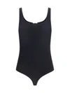 Wolford Sleeveless Stretch Body With Rounded Neckline In Black