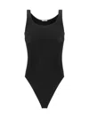 Wolford Scoop Neck Sleeveless Stretch Fit Bodysuit In Black