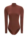 Wolford Bordeaux Polyamide Top In Red