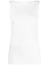 Wolford Sleeveless Jersey Top Boat Neckline
