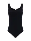 Wolford Jamaica Stretch-cotton Bodysuit Black In Black