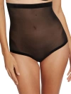 Wolford Womens Black High-rise Tulle Control Briefs In Black
