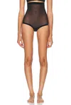 Wolford Tulle Control High Waisted Panty In Black