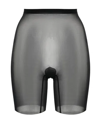 Wolford Shaping Tulle Shorts In Black