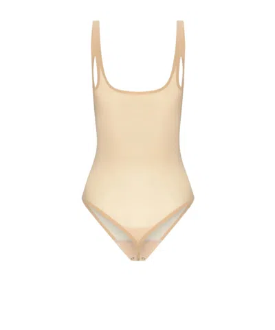 Wolford Tulle Jumpsuit In Nude