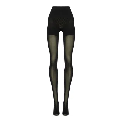 Wolford Tummy 66 Control Top Tights In Black