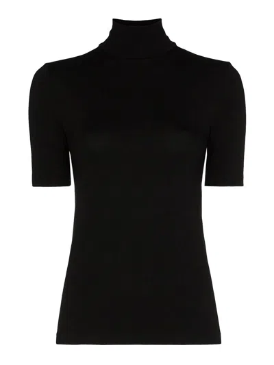 Wolford Aurora Modal-blend Jersey Turtleneck Top In Black