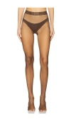 Wolford Twenties Econyl Tights In 焦茶色