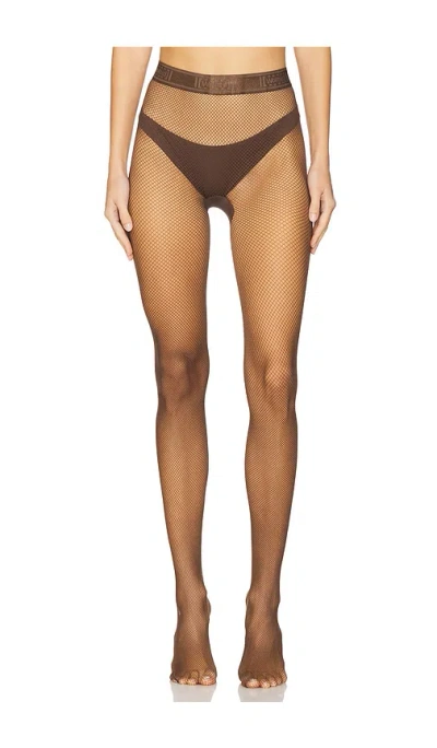 Wolford Twenties Econyl Tights In 焦茶色