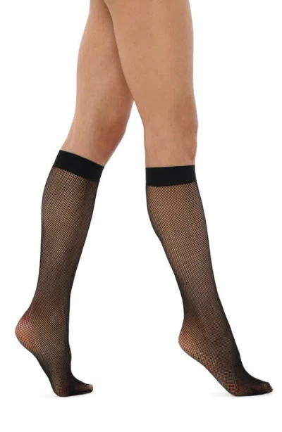 Wolford Twenties Knee High Socks In Black