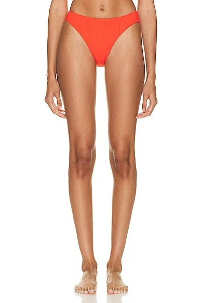 Wolford Ultra Texture Bikini Bottom In Red Glow