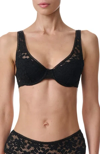 Wolford Underwire Plunge Bra In Black