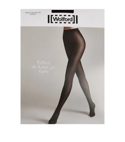Wolford Velvet 50 Tights In Black