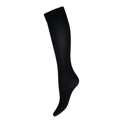 Wolford Velvet De Luxe 50 Knee-highs In Black