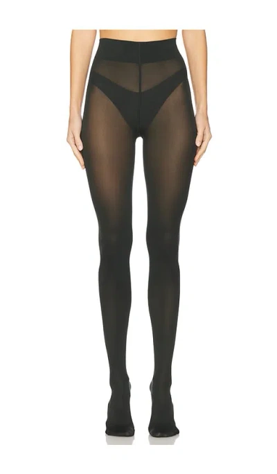Wolford Velvet De Luxe 66 Tights In 深绿色