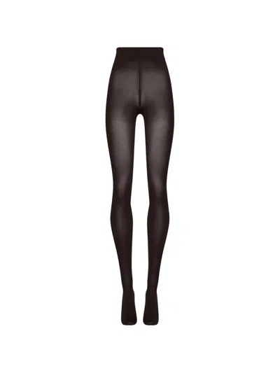 Wolford Velvet De Luxe 66 Tights In Brown