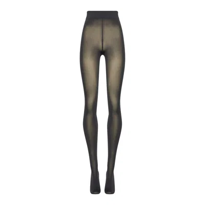 Wolford Velvet De Luxe 66 Tights In Gray