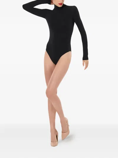 Wolford Virgin Wool Blend Bodysuit In Black
