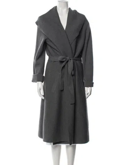 Pre-owned Wolford Virgin Wool Coat In Gray
