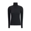 Wolford Turtleneck Fine-rib Merino Wool Jumper In Black