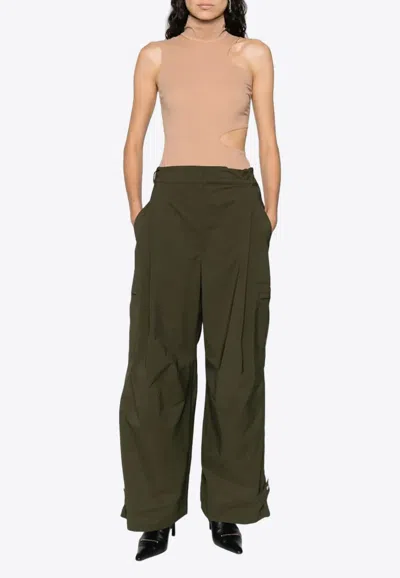 Wolford Warm Up Cut-out Bodysuit In Blush
