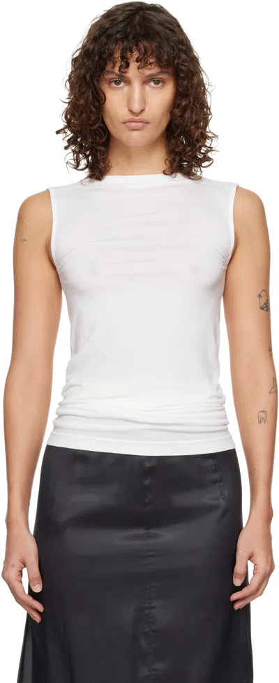 Wolford White Aurora Sleeveless Top