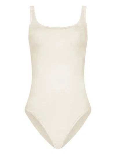 WOLFORD WHITE SOLID SWIMWEAR