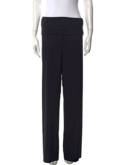 Pre-owned Wolford Wide Leg Pants In Black