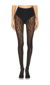 Wolford Wilderness Tights In 黑色&黑色