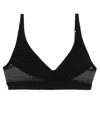 Wolford Mugler X  Flocked Shaping Bra In Black