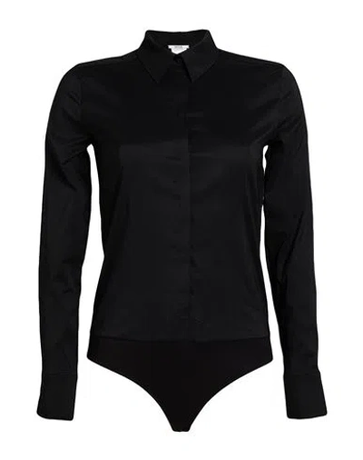Wolford Woman Bodysuit Black Size 6 Cotton, Polyester, Modal, Elastane