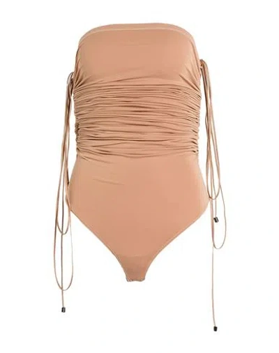 Wolford Woman Bodysuit Light Brown Size M Polyamide, Elastane In Neutral