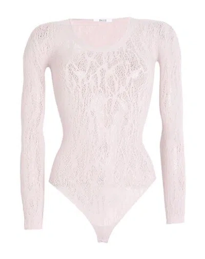 Wolford Woman Bodysuit Taupe Size M Polyamide, Elastane In Pink