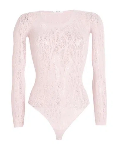 Wolford Woman Bodysuit Taupe Size S Polyamide, Elastane In Pink