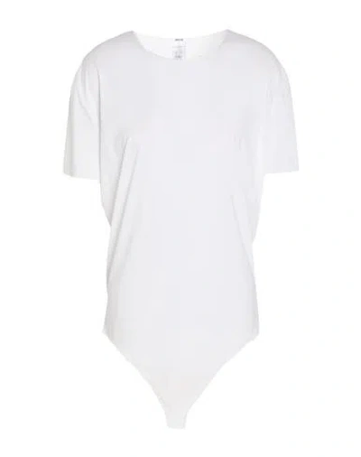 Wolford Woman Bodysuit White Size M Modal, Elastane