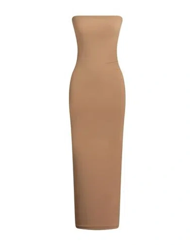 Wolford Woman Maxi Dress Camel Size S Polyamide, Elastane In Brown