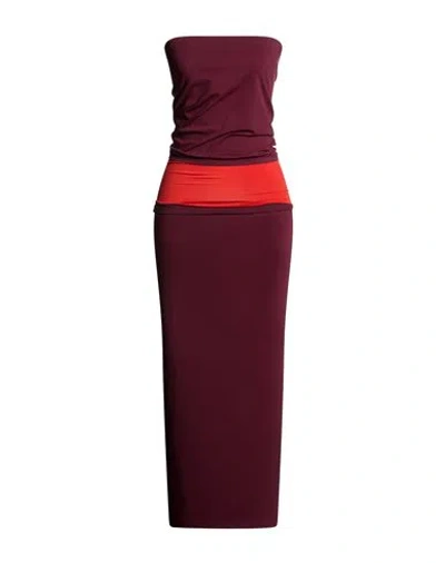 Wolford Woman Maxi Dress Plum Size M Polyamide, Elastane In Purple