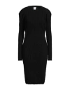 Wolford Woman Midi Dress Black Size L Wool In Black
