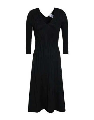 Wolford Woman Midi Dress Black Size M Virgin Wool, Cotton, Elastane