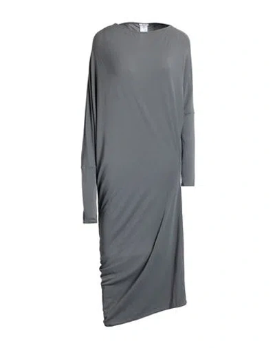Wolford Woman Midi Dress Grey Size L Viscose, Polyamide, Elastane In Gray