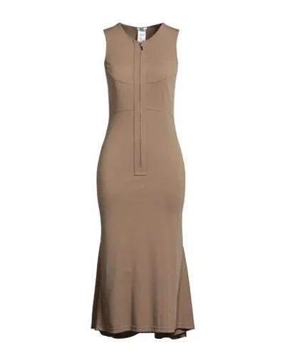 Wolford Woman Midi Dress Khaki Size L Viscose, Polyamide, Elastane In Nude