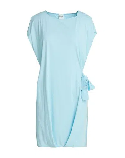 Wolford Woman Mini Dress Navy Size Xs Modal, Elastane In Blue